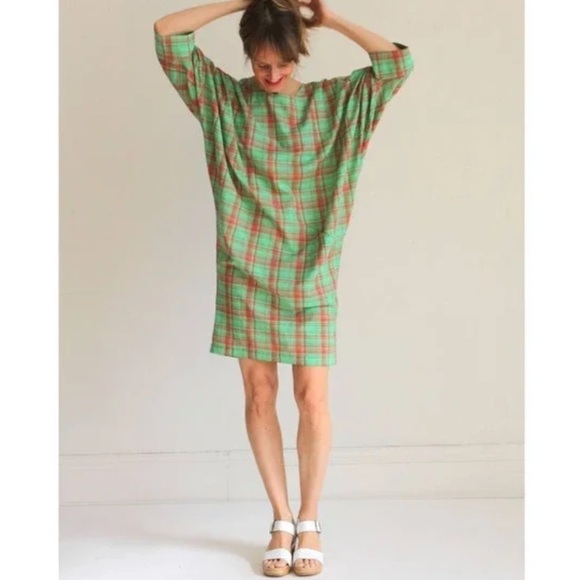 RACHEL COMEY Wades Plaid Mini Dress in ted blue size 2 - Picture 1 of 9